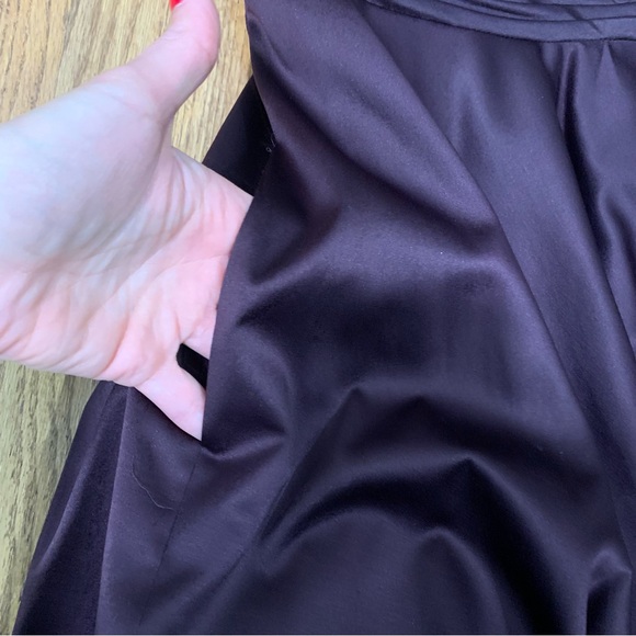 ML Monique Lhuillier Special Occasion Plum Purple A-Line Midi Dress - Picture 7 of 12